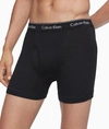 Calvin Klein 3-pack Low Rise Microfiber Stretch Boxer Briefs In Black