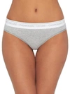 Calvin Klein Plus Size Ck One Cotton Bikini Underwear Qf6019 In Grey Heather