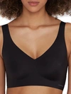 Calvin Klein Women's Invisibles Comfort Plunge Push-up Bralette Qf5785 In Black