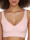 Calvin Klein Women's Invisibles Comfort Plunge Push-up Bralette Qf5785 In Nymphs Thigh