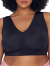 Calvin Klein Women's Plus Size Invisibles Comfort Seamless Bralette Qf5830 In Black