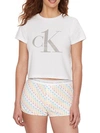 Calvin Klein Ck One Pj In A Bag Tee & Shorts Pajama Set In White