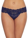 Cosabella Never Say Never Curvy Cutie Low Rise Thong In Navy