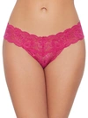 Cosabella Never Say Never Curvy Cutie Low Rise Thong In Victorian Pink