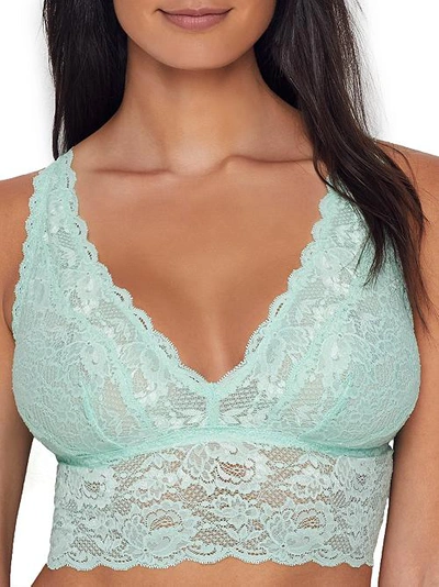 Cosabella Never Say Never Plungie Longline Bralette In Dusty Basil