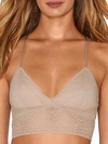 Dkny Modern Lace Longline Bralette In Champagne