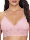 Dkny Modern Lace Longline Bralette Dk4021 In Viola