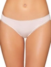 Dkny Litewear Low-rise Mesh-trim Bikini Underwear Dk5002 In Vanilla
