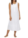 Eileen West Sleeveless Cotton Lawn Ballet Nightgown In White