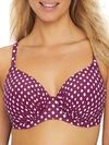 Fantasie Santa Monica Gather Full Cup Bikini Top In Garnet