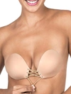 FASHION FORMS LACE-UP ADHESIVE BRA