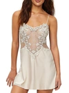 Flora Nikrooz Showstopper Chemise With Lace In Champagne