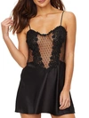 Flora Nikrooz Showstopper Chemise With Lace In Black