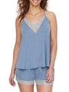 Flora Nikrooz Floretta Knit Cami Pajama Set In Denim Blue