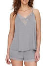 Flora Nikrooz Floretta Knit Cami & Shorts Set In Metal Grey