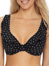 Freya Jewel Cove Underwire Bikini Top In Black