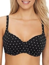 Freya Jewel Cove Underwire Padded Bikini Top In Black