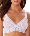 Hanky Panky Signature Lace Padded Crossover Bralette In White