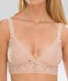 Hanky Panky Signature Lace Padded Triangle Bralette In Chai