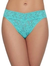 Hanky Panky Signature Lace Original Rise Thong In Beau Blue