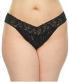 Hanky Panky Plus Size Signature Lace Original Rise Thong In Black