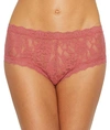 Hanky Panky Signature Lace Boyshorts In Pink Sands