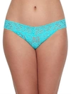 Hanky Panky Signature Lace V-kini In Bright Aqua