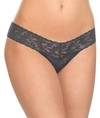 Hanky Panky Signature Lace Low Rise Thong In Granite