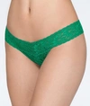 Hanky Panky Signature Lace Low Rise Thong In Malachite