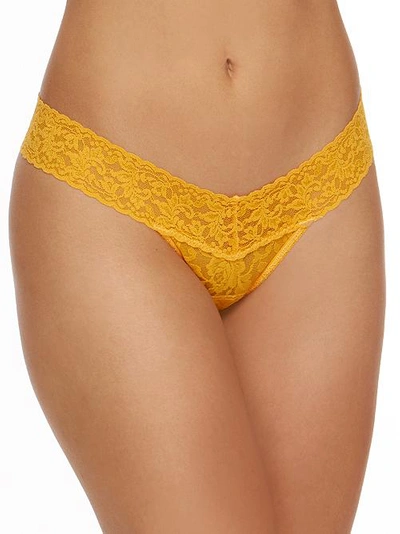 Hanky Panky Signature Lace Low Rise Thong In Clementine