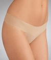 Hanky Panky Bare Eve Natural Rise Thong In Vanilla