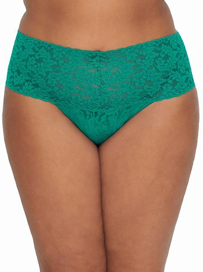 Hanky Panky Plus Size Signature Lace Retro Thong In So Jaded