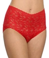 Hanky Panky Signature Lace Retro V-kini In Red