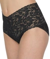 Hanky Panky Plus Size Signature Lace Retro V-kini In Black