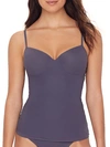 Hanro 'allure' Built-in Bra Camisole In Smoky Viola