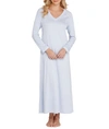 Hanro Pure Essence Knit Gown In Blue Glow