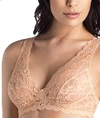 Hanro Luxury Moments Soft Cup Lace Bra In Beige