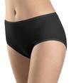 Hanro Cotton Seamless Full Brief In Black