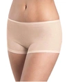Hanro Cotton Seamless Boyshorts In Beige