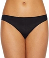 Hanro Invisible Cotton Thong Underwear In Black
