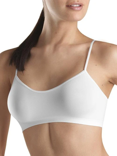 Hanro Touch Feeling Cropped Stretch-jersey Bra In White