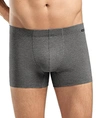 Hanro Cotton Essentials 2-pack Boxer Briefs In Coal Melange