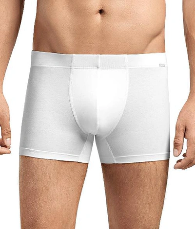 Hanro Natural Function Stretch Tencel Lyocell And Cotton-blend Boxer Briefs In White