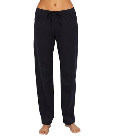 Hanro Cotton Deluxe Lounge Pants In Black