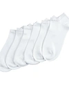 Hue 6 Pack Super-soft Liner Socks In White