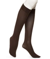 Hue Soft Opaque Knee Highs In Espresso