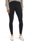 Hue Brushed Fleece Lined Seamless Leggings In Navy