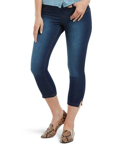 Hue Ultra Soft Denim Capri Leggings In Ink Wash