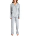 Lauren Ralph Lauren Hammond Knit Pajama Set In Grey Heather