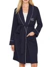 Lauren Ralph Lauren Hartford Lounge Shawl Collar Knit Robe In Windsor Navy